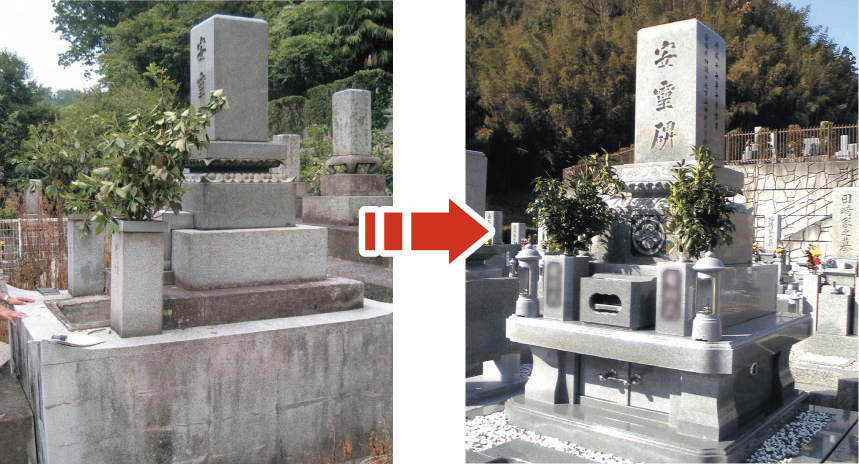 先祖代々受け継いだお墓をすべて移設